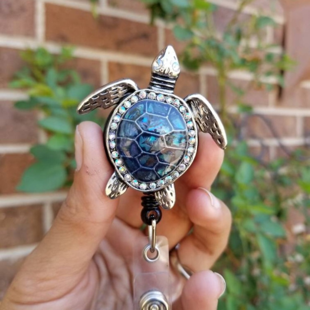 Sea Turtle Badge Reel/ ID Holder